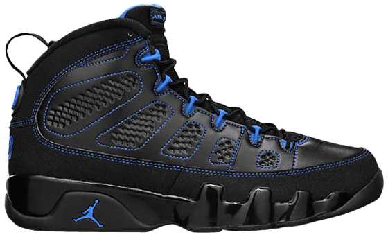 Air jordan retro 9 black and blue clearance