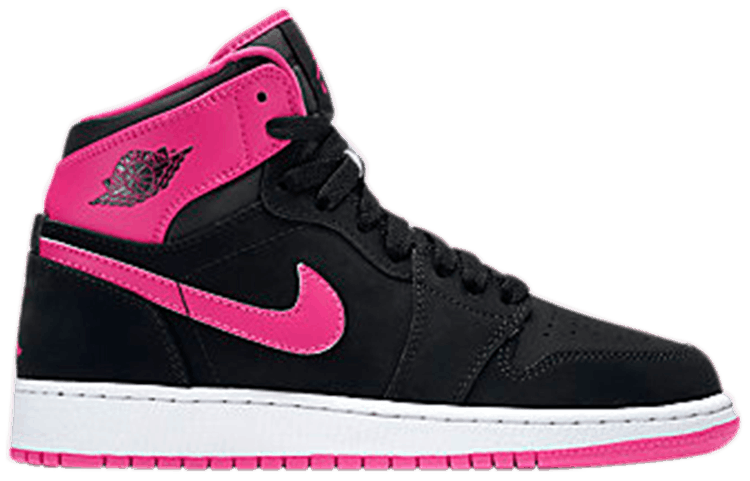 pink black jordan 1s