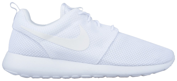 nike roshe run triple white