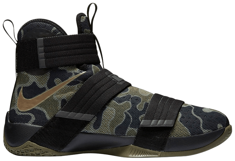 Zoom LeBron Soldier 10 'Camo' - Nike - 844378 022 | GOAT
