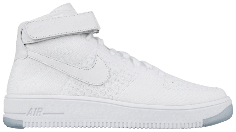nike air force 1 flyknit mid white