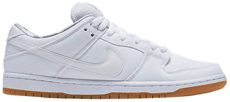 all white nike dunk low