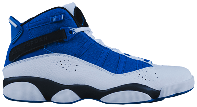 6 rings jordans blue