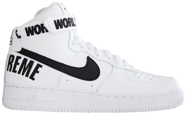 Supreme x Air Force 1 High Supreme 'White' - Nike - 698696 100 | GOAT