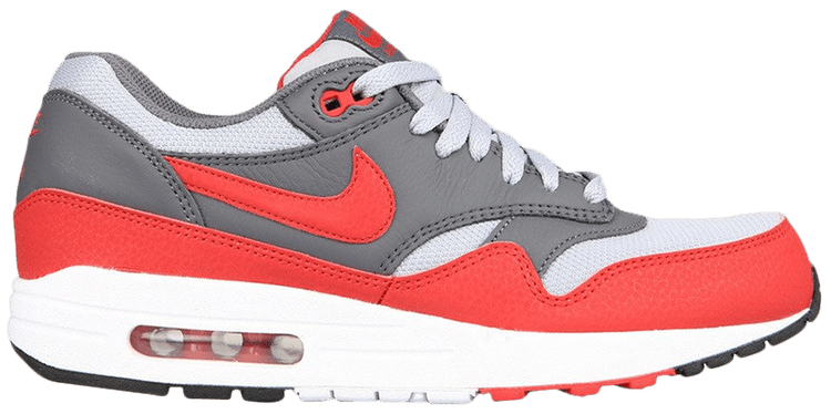 air max 1 essential red grey