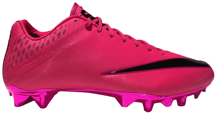 neon pink football cleats