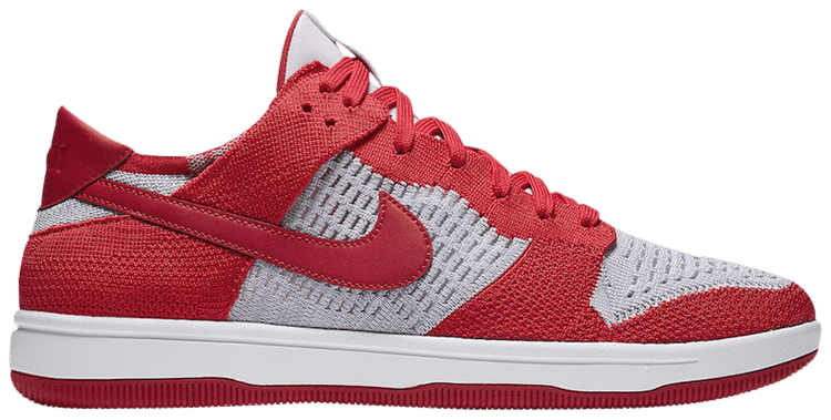 nike dunk low flyknit university red