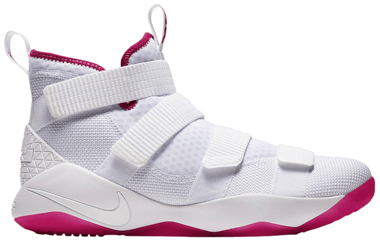 lebron soldier 11 pink and white