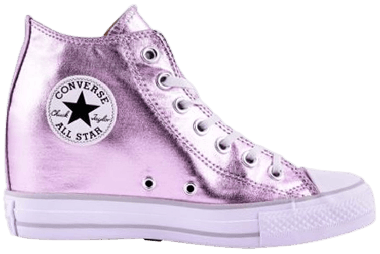 converse all star chuck taylor mid lux metallic pink