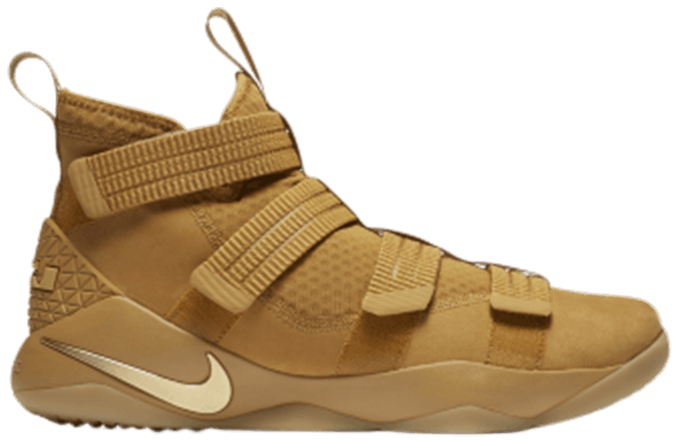 lebron soldier 11 wheat gold