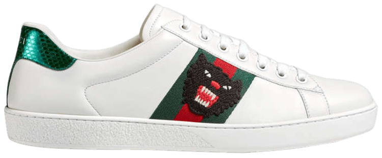 Hykler jungle Redaktør Gucci Ace Embroidered 'Panther' - Gucci - 457131 A38G0 9064 | GOAT