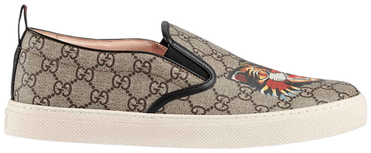 gucci angry cat slip on