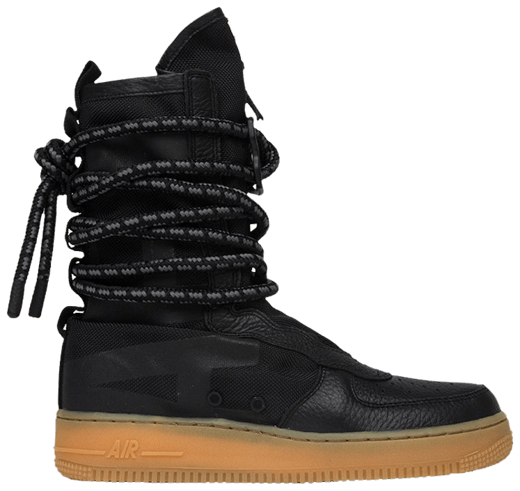 nike sf air force 1 black gum
