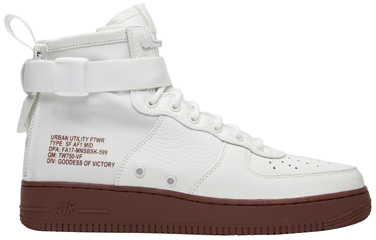 Sf Air Force 1 Mid Red Ivory