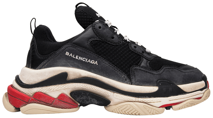 BALENCiAGA Triple S Trainers in All White Colorway on
