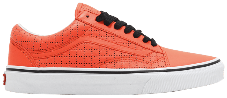 Old skool platform vans orange and white Clearance