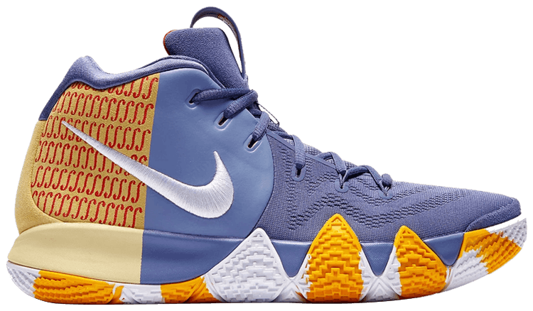 blue and orange kyrie 4