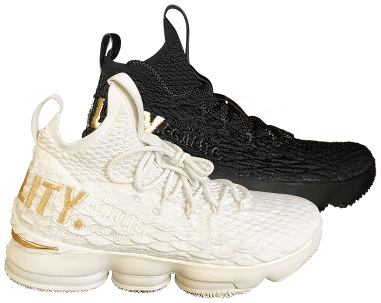 lebron 15 equality white and black