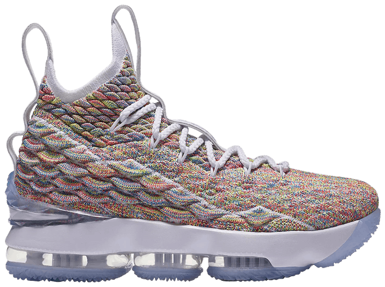 lebron 15 white fruity pebbles
