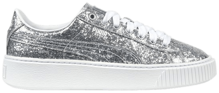 puma basket platformglitter puma basket platformglitter