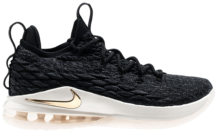 lebron 15 low black and gold
