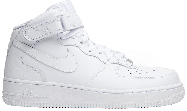 high top all white forces