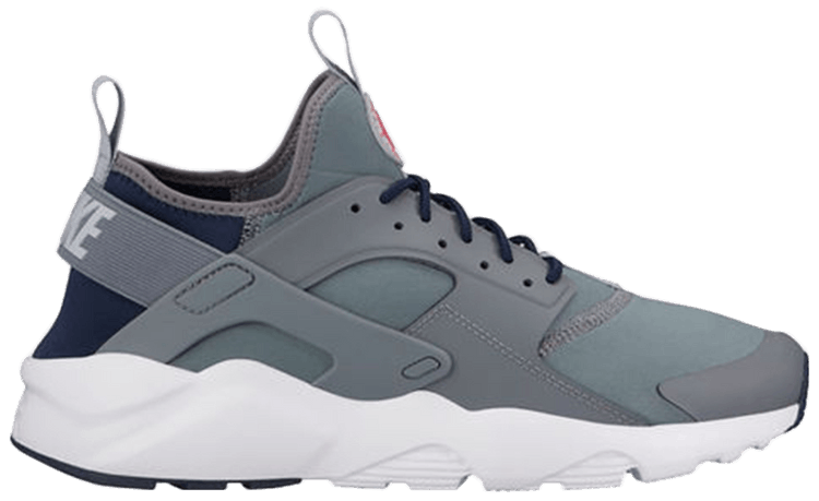 nike huarache grey and black