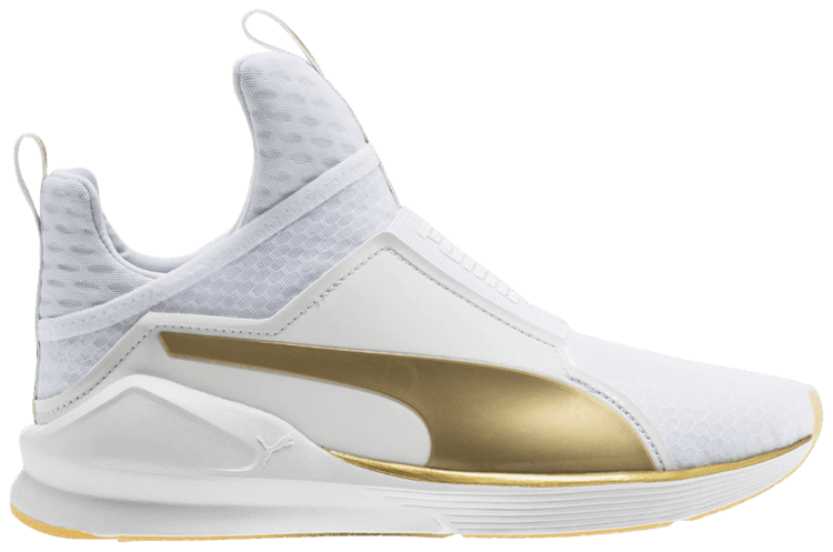 puma fierce white and gold