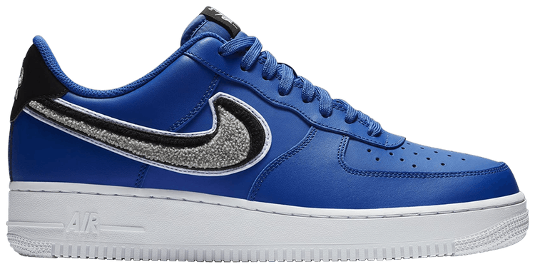 air force 1 chenille swoosh blue