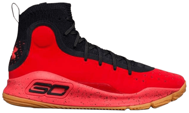 curry 4 red and black