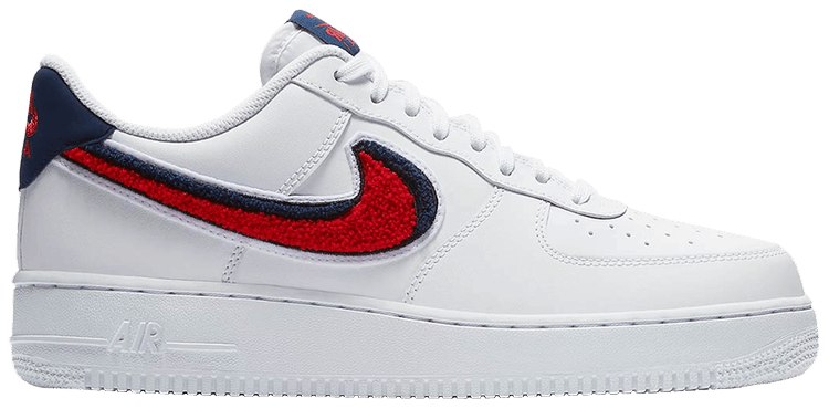 nike air force one 07 lv8 red white blue