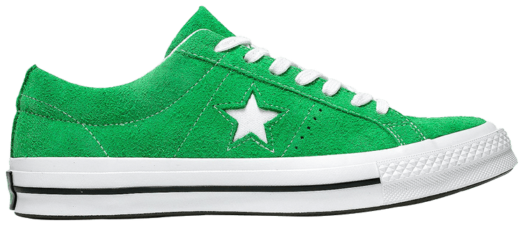 converse one star green suede