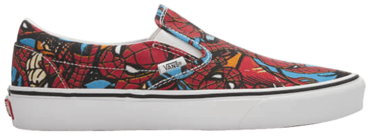 vans spiderman slip on