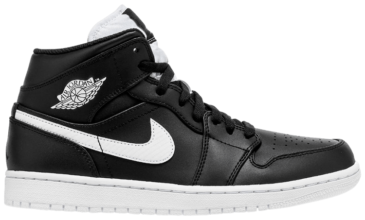 air jordan 1 retro mid black and white