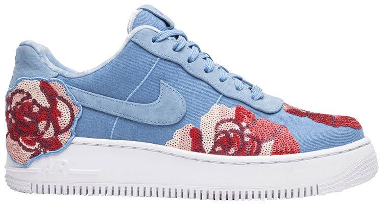 Wmns Air Force 1 Low Ice Blue Maize Nike 307109 143 Goat