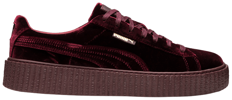 burgundy puma sneakers