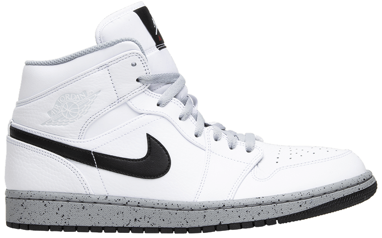 jordan mid 1 red and white