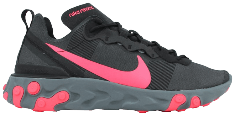 nike react element 55 black solar red