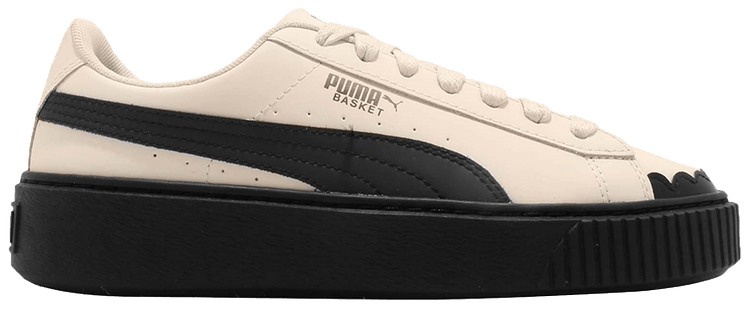 puma basket platform scallop
