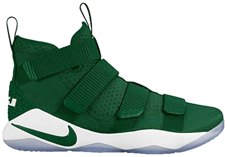 lebron soldier 11 green and white