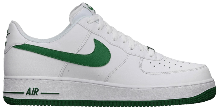 nike air force 1 with green swoosh