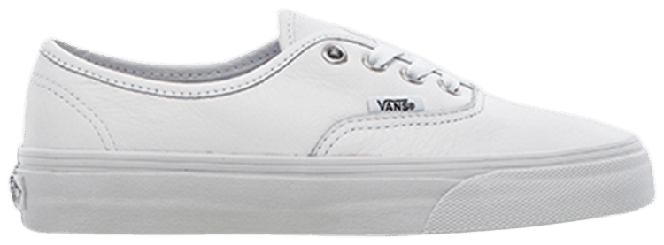vans authentic leather true white