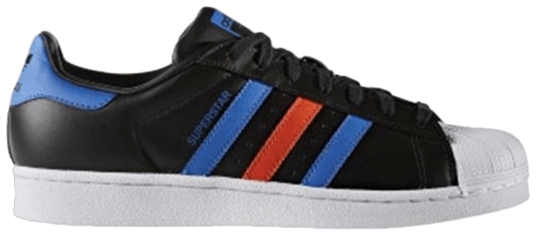 Superstar Black Blue Red Adidas Bb2245 Goat