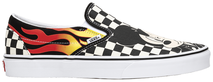 mickey mouse checkered vans