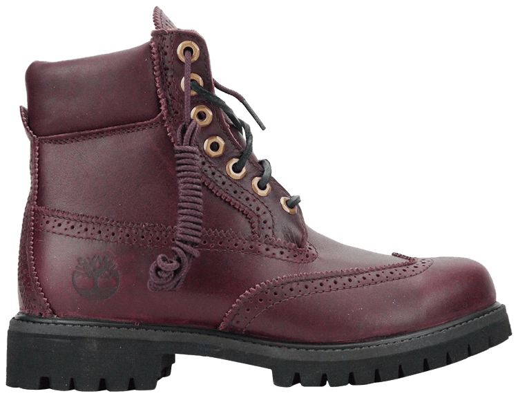 timberland 6 inch burgundy