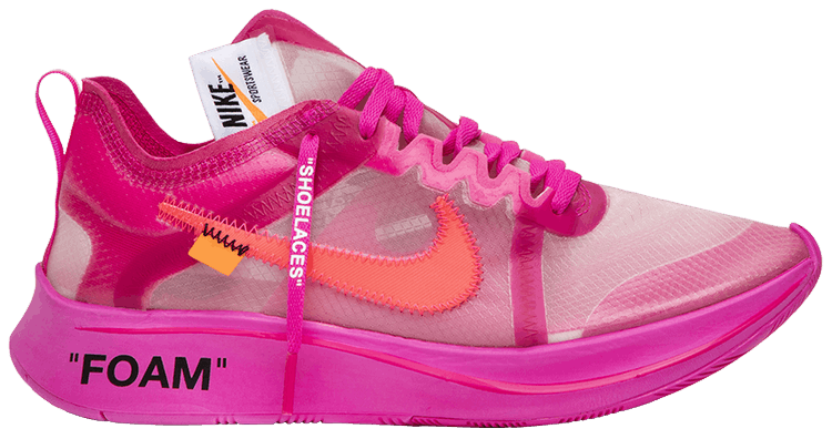 pink nike off white shoes