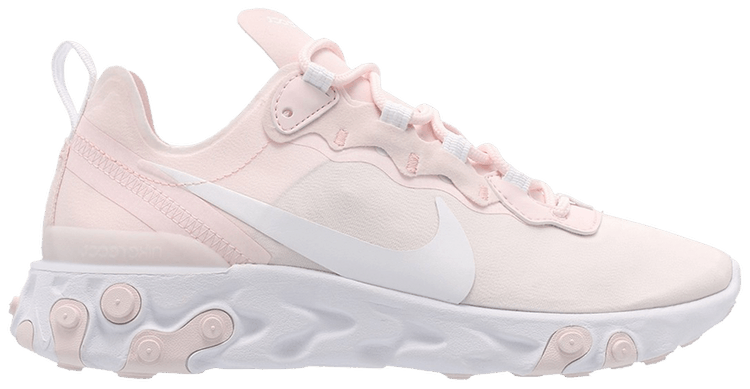nike react element 55 pink and white