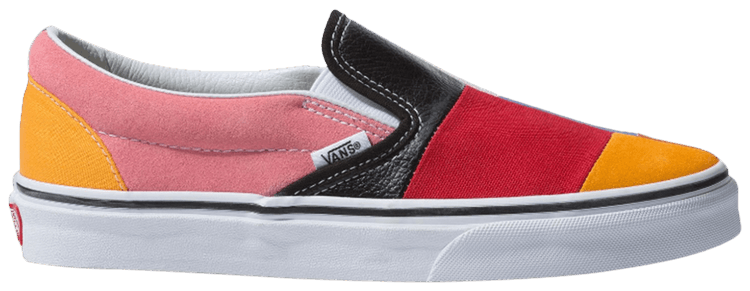 slip on patchwork vans