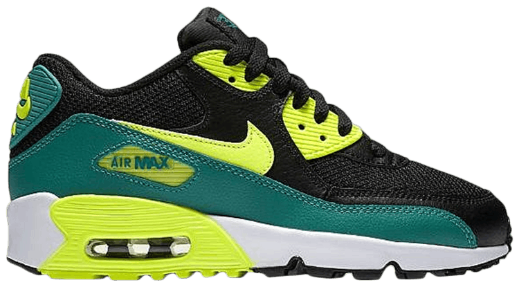 Air Max 90 Mesh GS 'Black Volt Rio Teal' - Nike - 833418 004 | GOAT