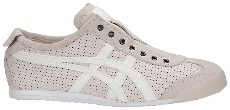 onitsuka white slip on